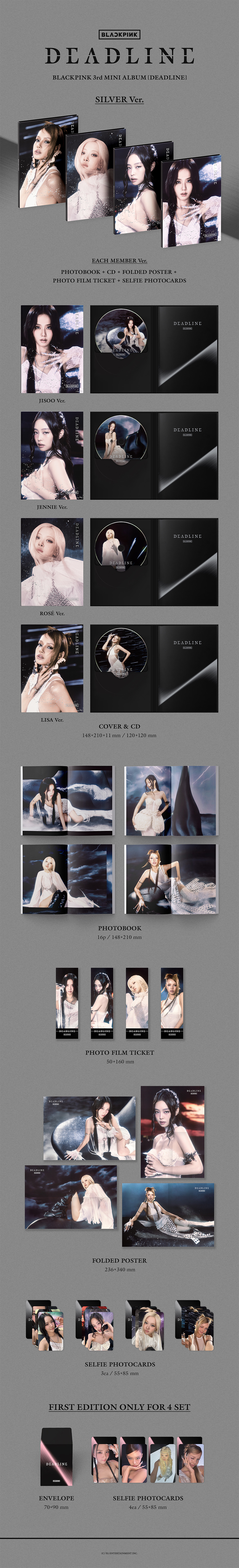 BLACKPINK 3rd MINI ALBUM [DEADLINE] SILVER